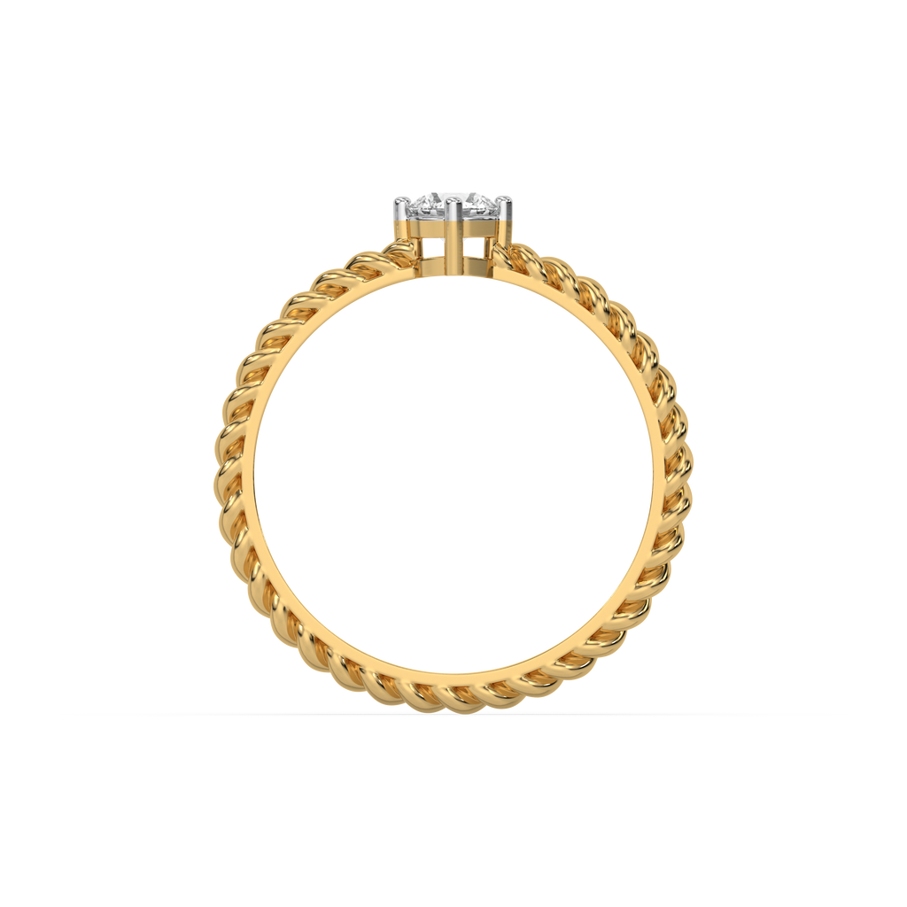 Twist of Fate - Lab Diamond Solitaire Ring
