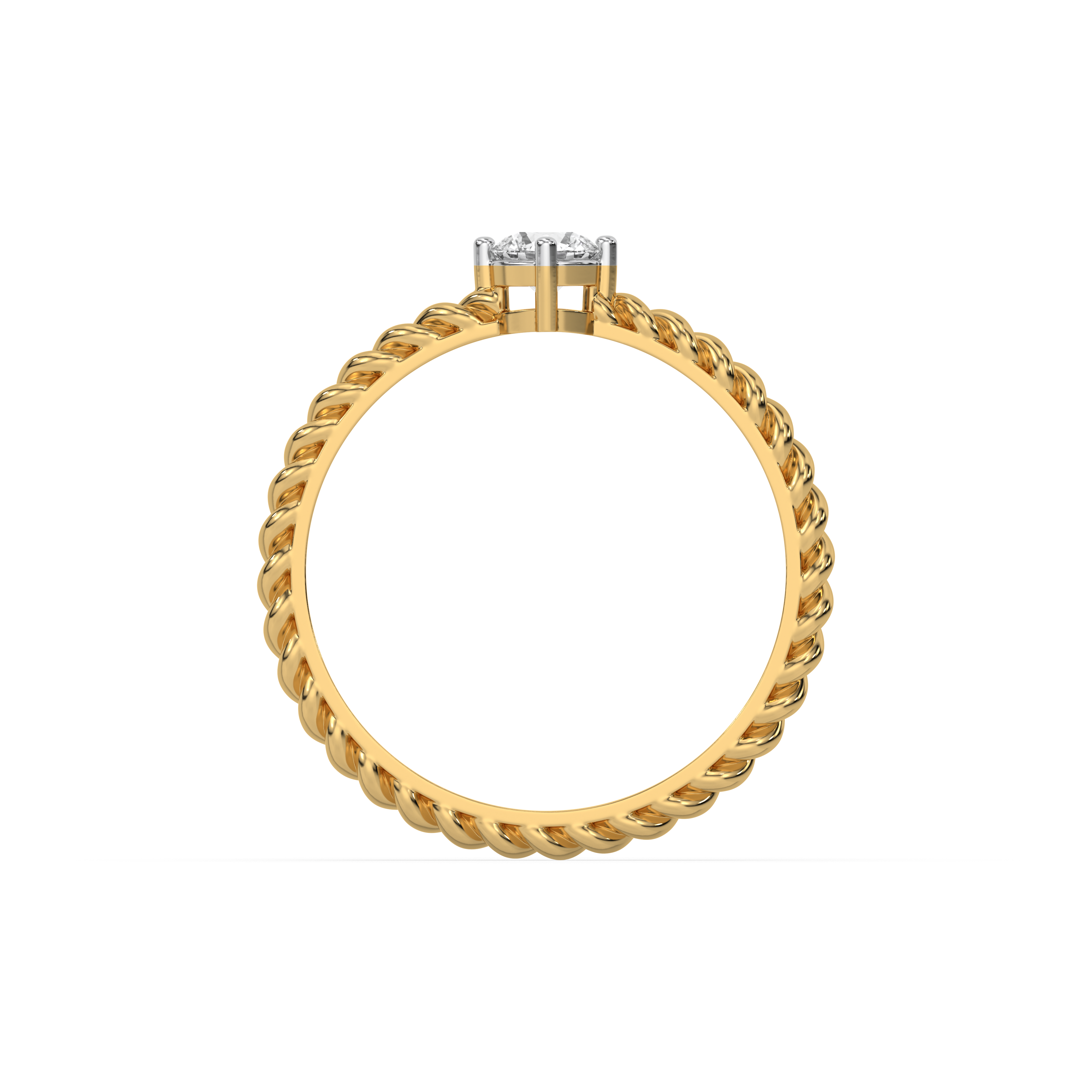 Twist of Fate - Lab Diamond Solitaire Ring