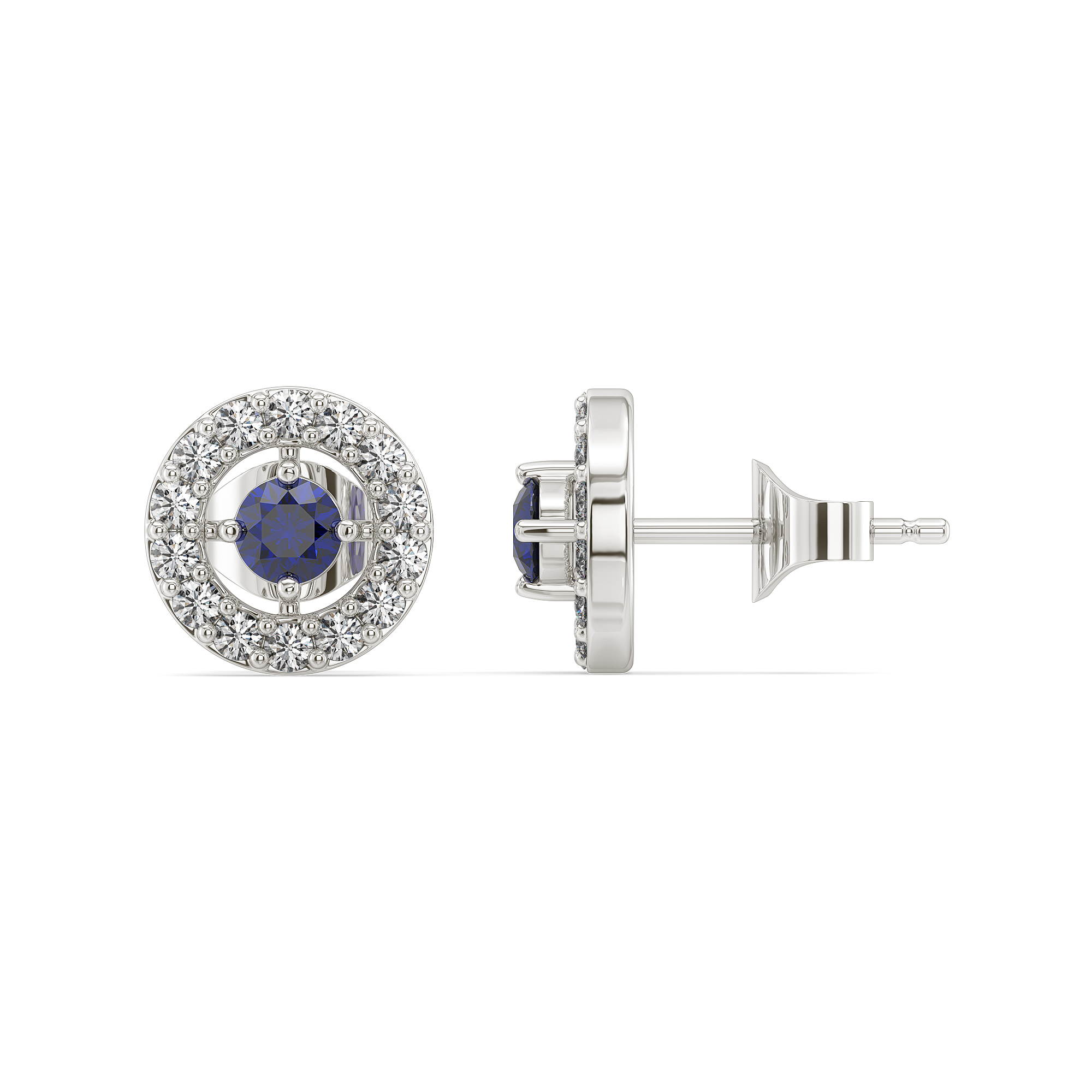 Wink of Protection - Lab Diamond Stud Earrings