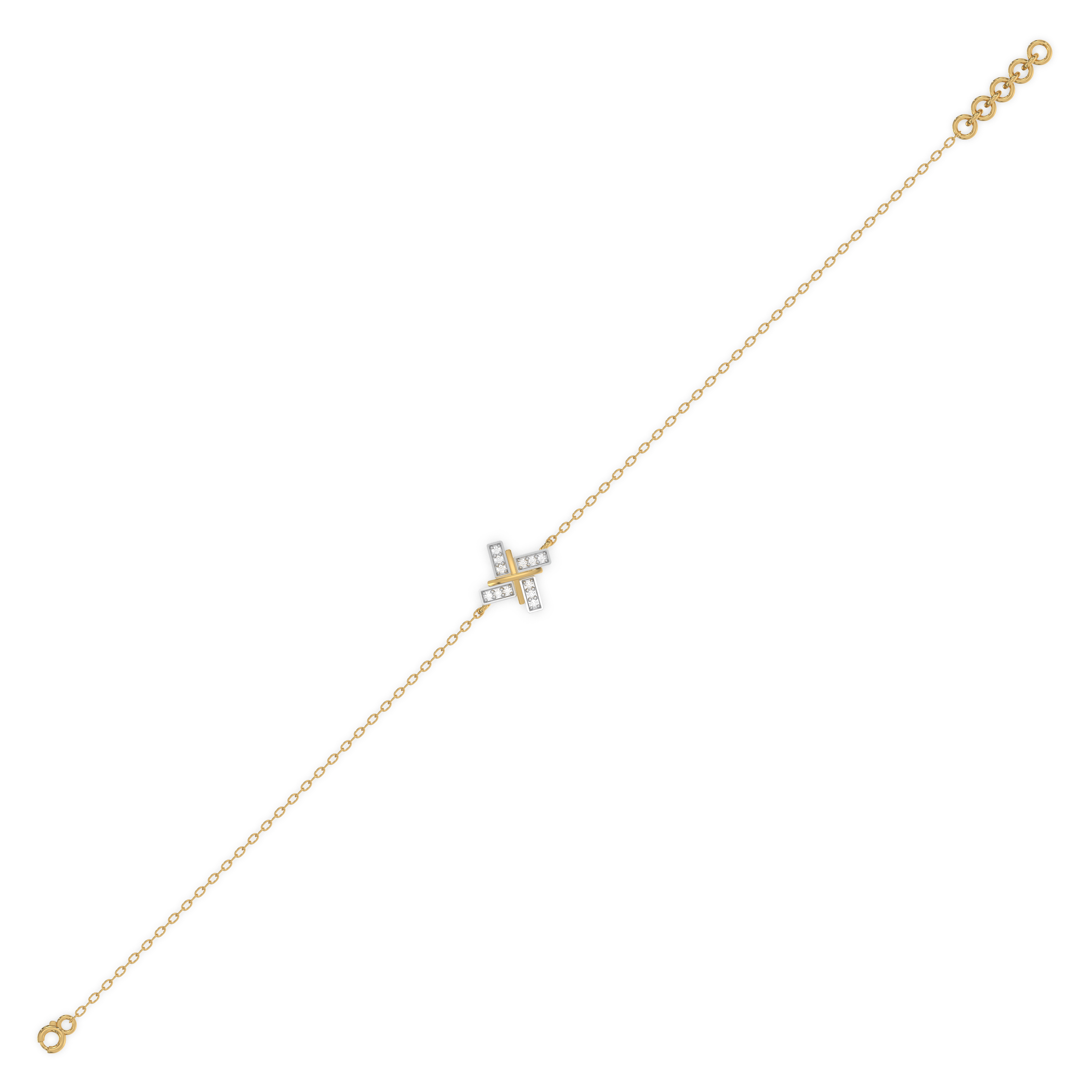 Geometric Glow - Lab Diamond Bracelet