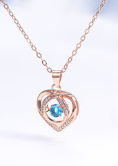 AzureHeart™ 925 Sterling Silver Pendant Necklace