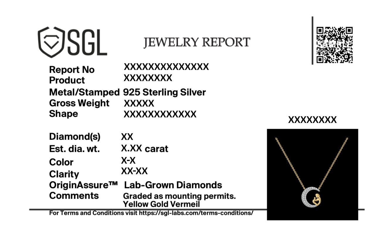 Mother Moon - Lab Diamond Necklace