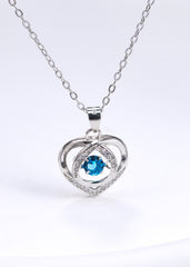 AzureHeart™ 925 Sterling Silver Pendant Necklace