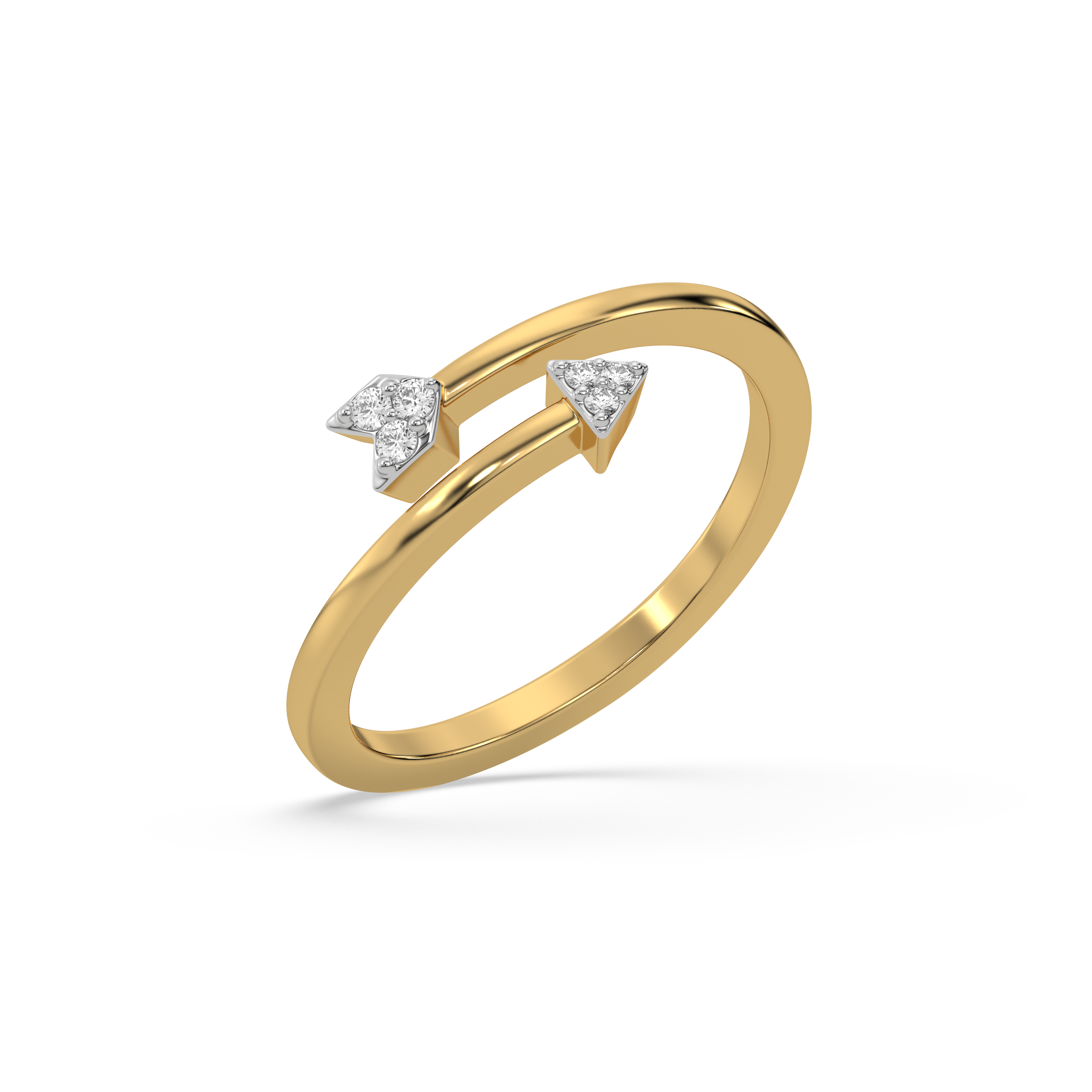 Arrowhead - Lab Diamond Open Top Ring