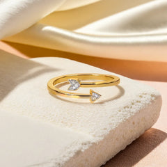 Arrowhead - Lab Diamond Open Top Ring