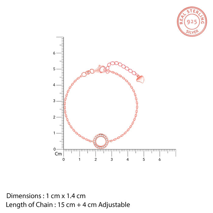 Rose Gold Whisper Of Circle Bracelet