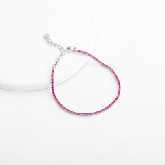 Silver Celebrate in Pink Bracelet