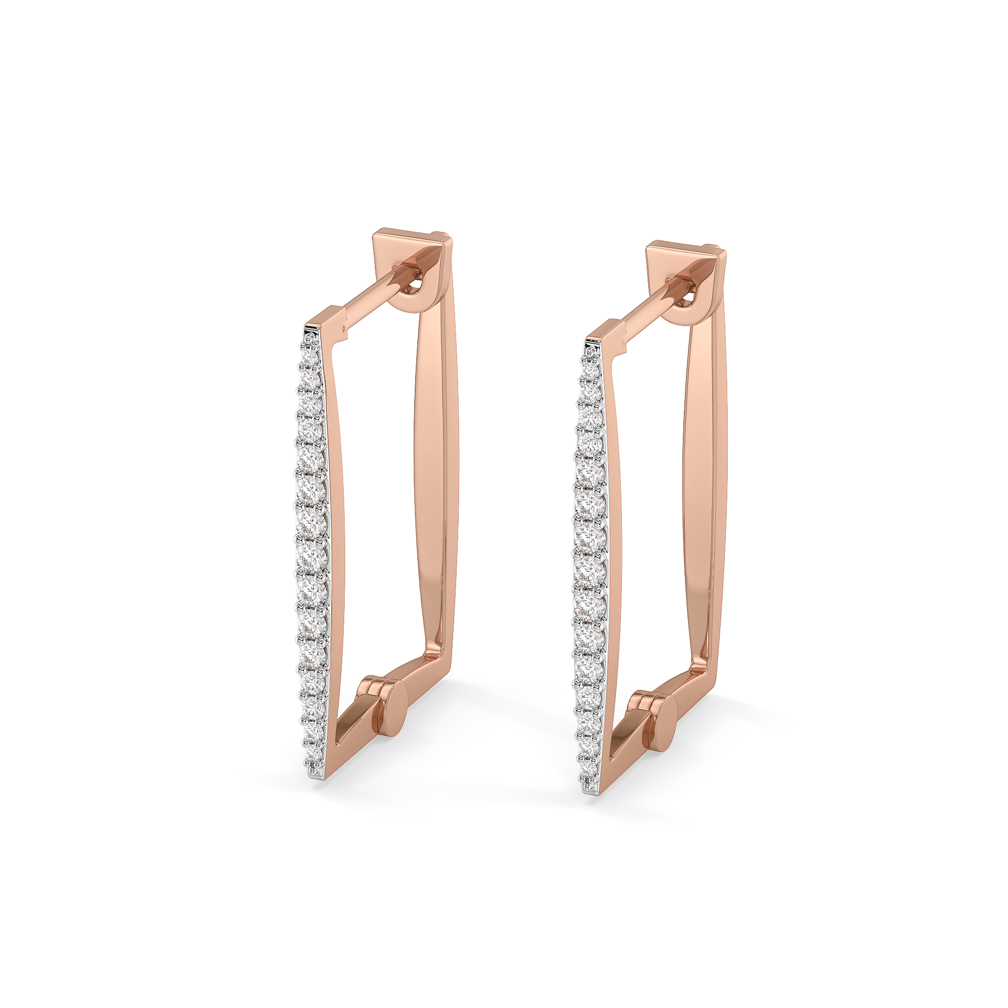 Blush Huggies - Lab Diamond Earrings