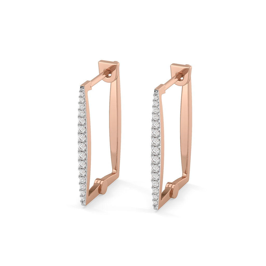 Blush Huggies - Lab Diamond Earrings