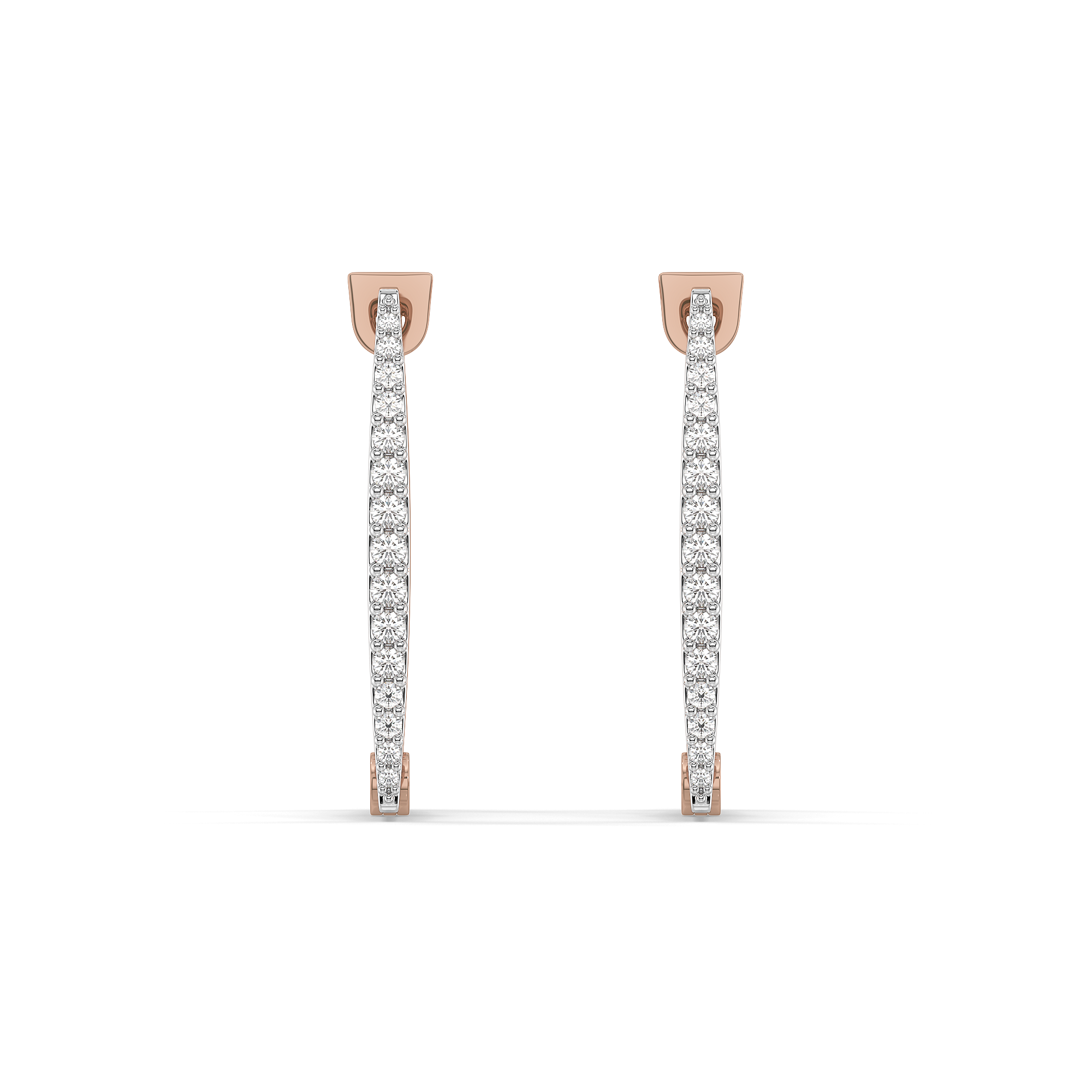 Blush Huggies - Lab Diamond Earrings Secondary image