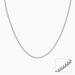 Silver Soft Starlit Box Chain