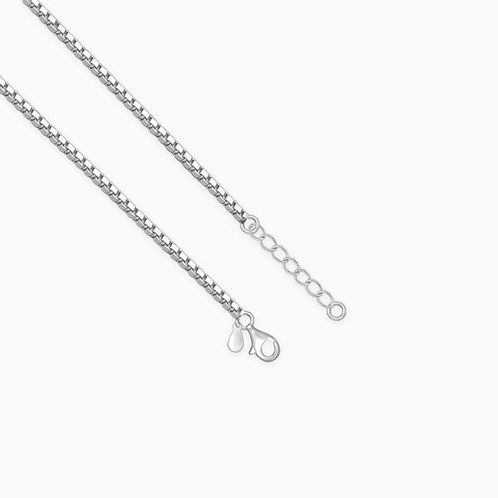 Silver Soft Starlit Box Chain