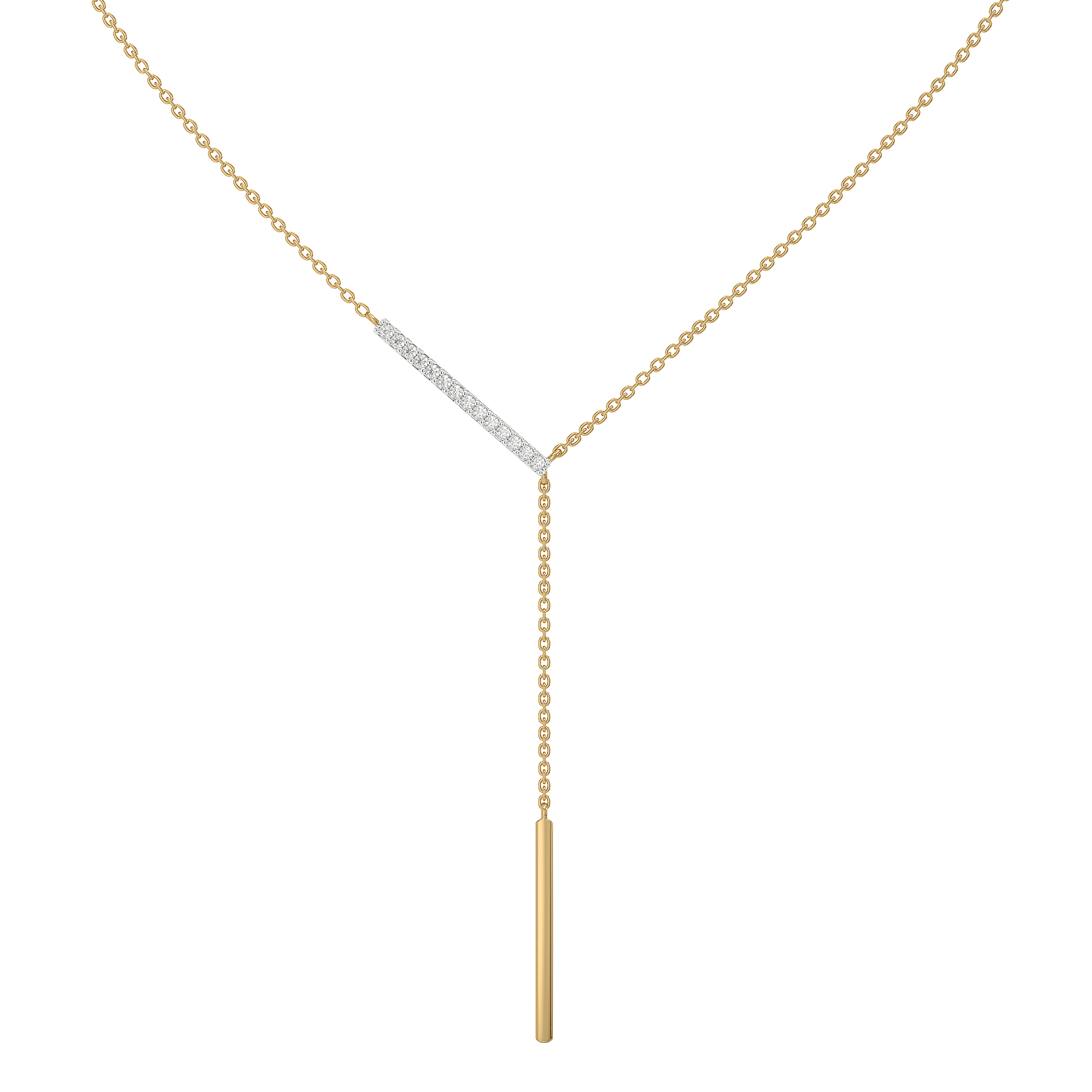Cera Lariat - Lab Diamond Necklace