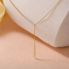 Cera Lariat - Lab Diamond Necklace
