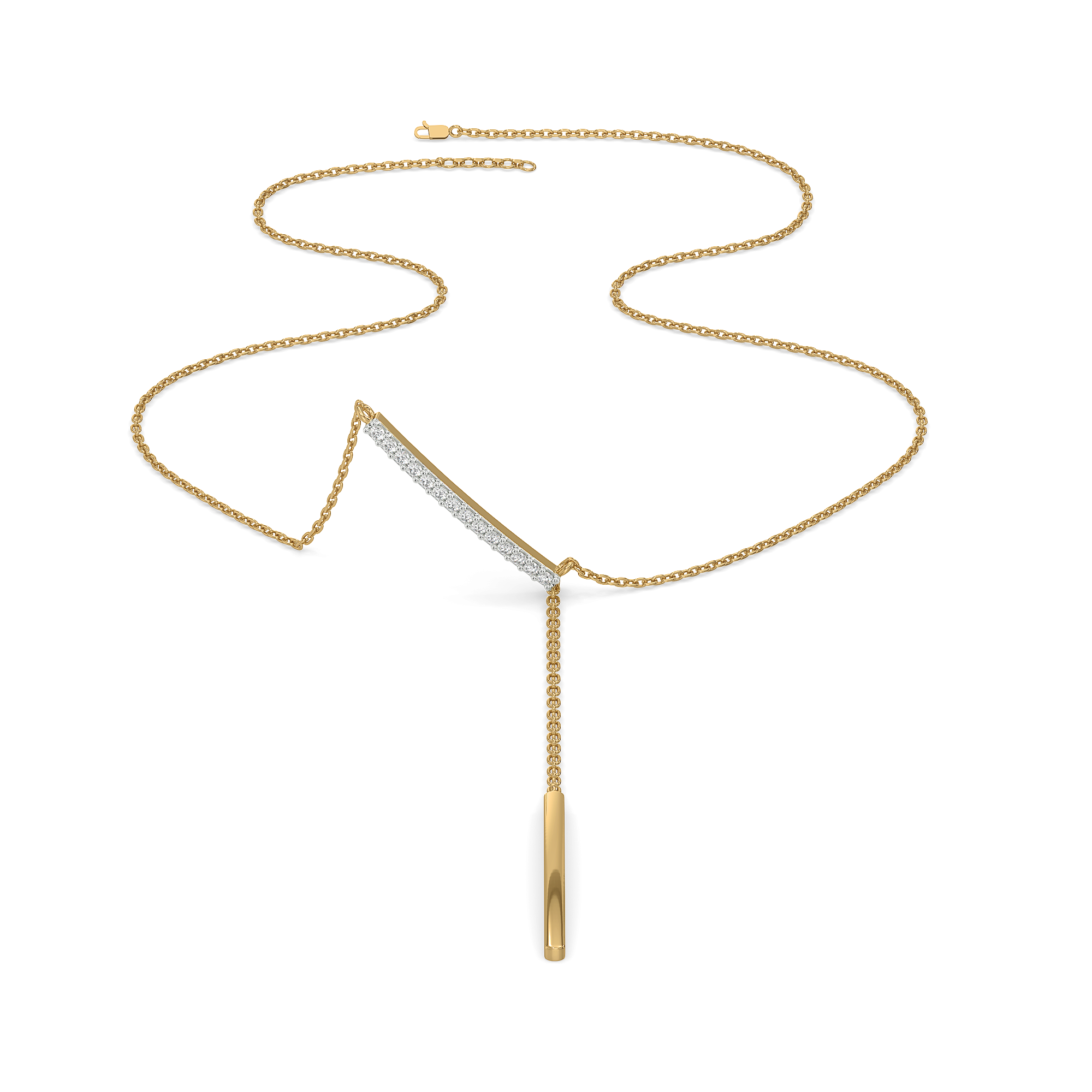 Cera Lariat - Lab Diamond Necklace