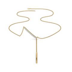 Cera Lariat - Lab Diamond Necklace