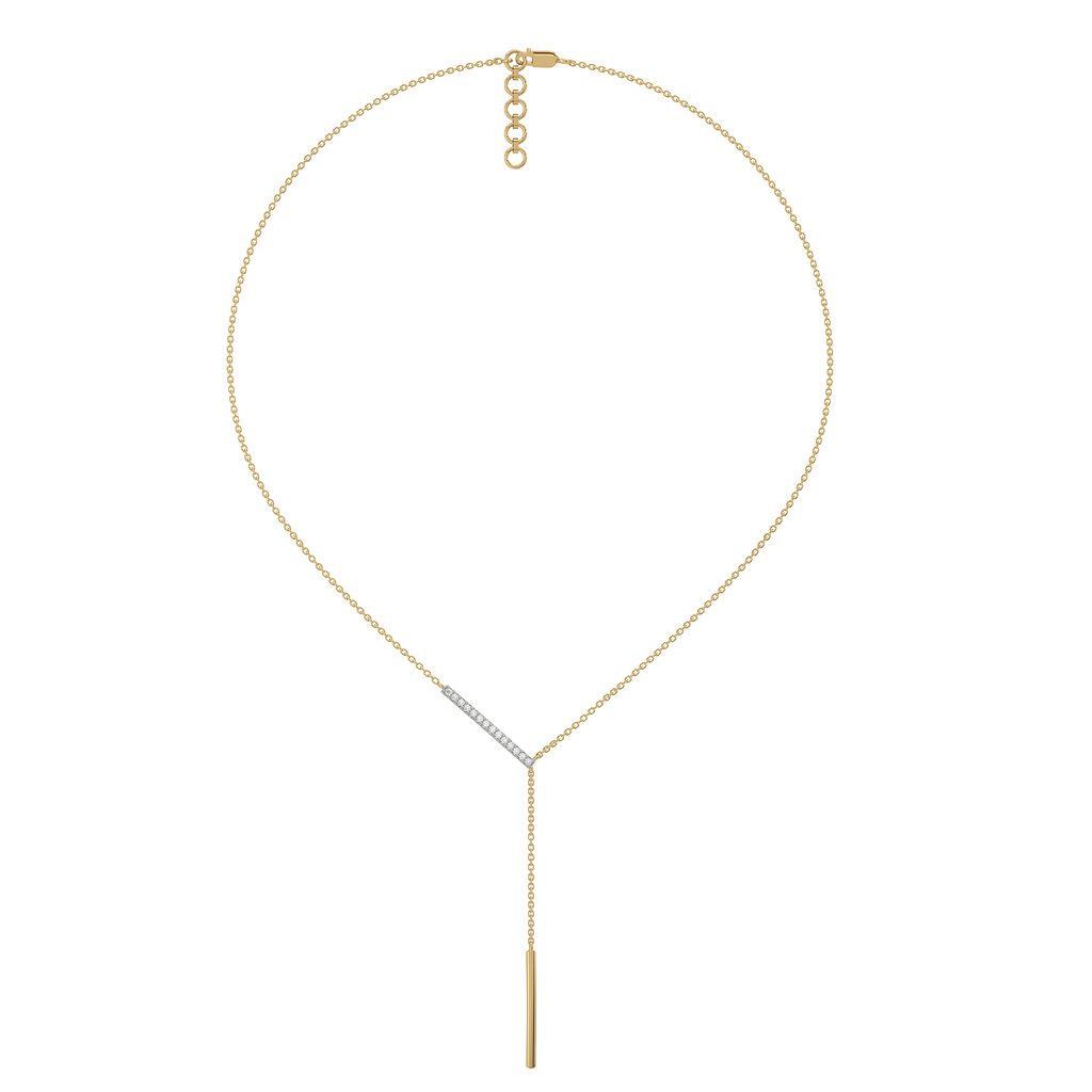 Cera Lariat - Lab Diamond Necklace