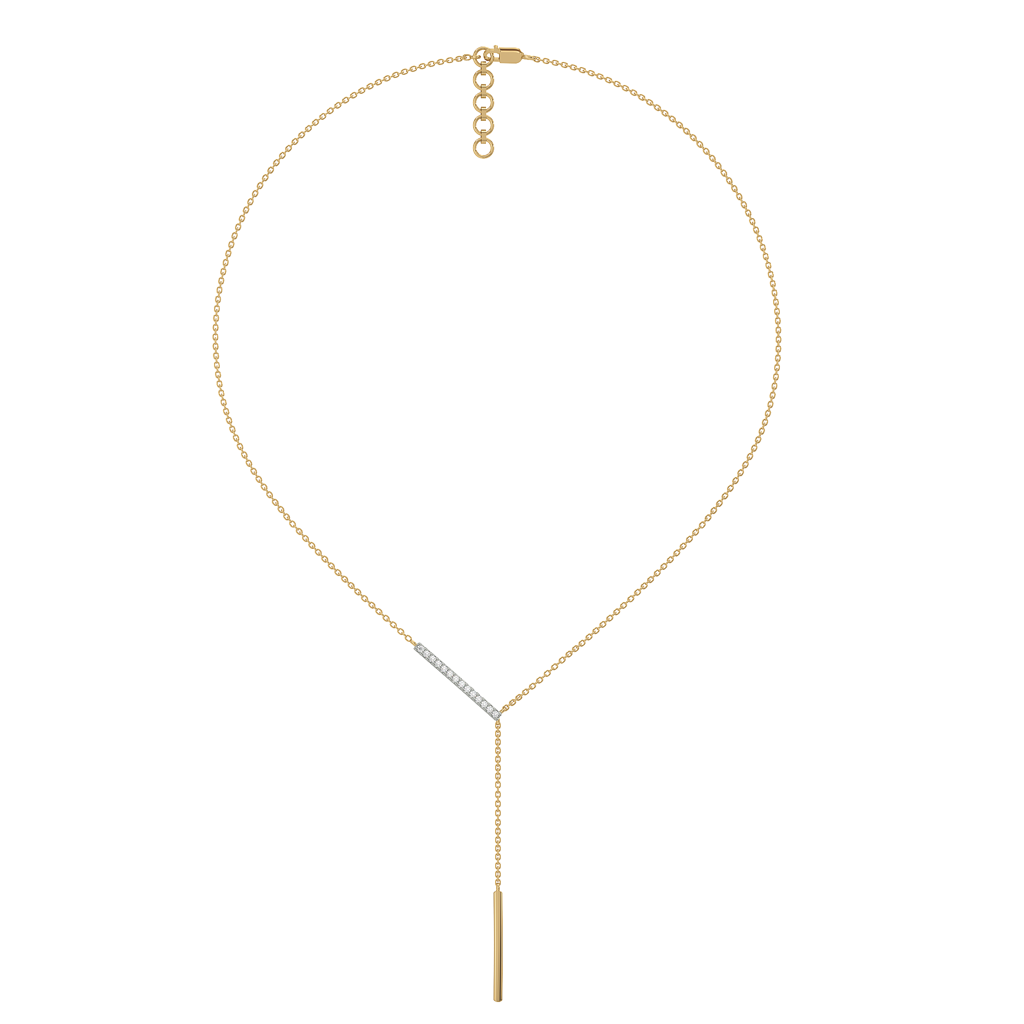 Cera Lariat - Lab Diamond Necklace