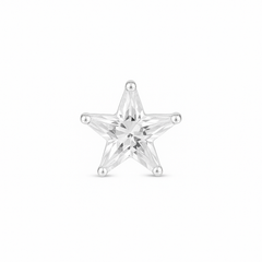 925 Silver Star Crystal Nosepin – South Screw Type