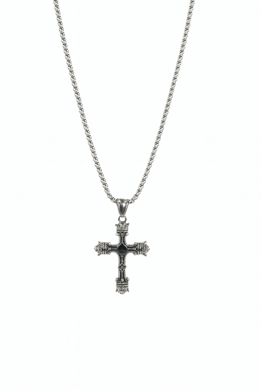 Royal Gothic Cross Pendant Necklace