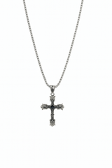 Royal Gothic Cross Pendant Necklace