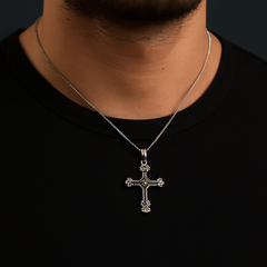 Royal Gothic Cross Pendant Necklace