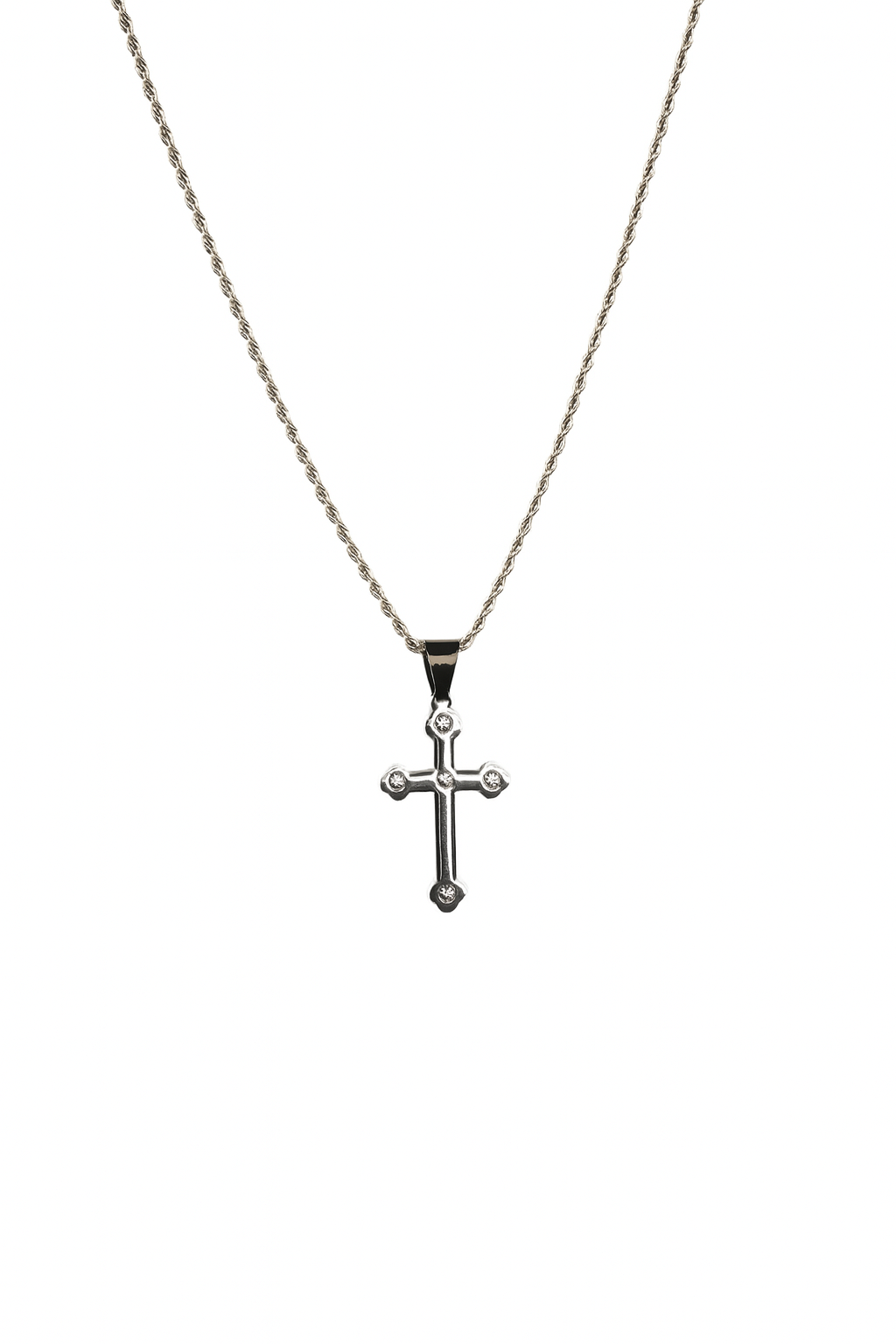 Radiant Cross Pendant Necklace