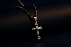 Radiant Cross Pendant Necklace