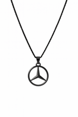 Luxury Drive Pendant Necklace – Matte Black Edition