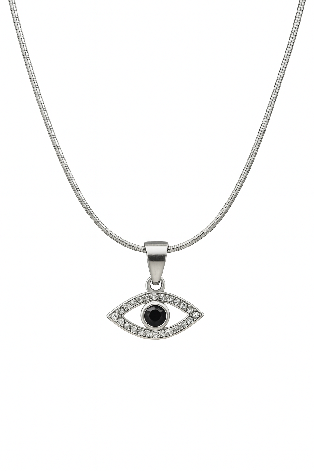Evil Eye Charm – Silver Guardian Necklace