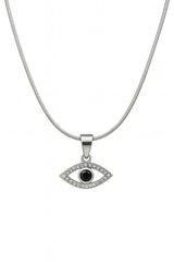 Evil Eye Charm – Silver Guardian Necklace