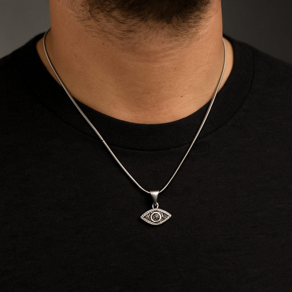 Evil Eye Charm – Silver Guardian Necklace