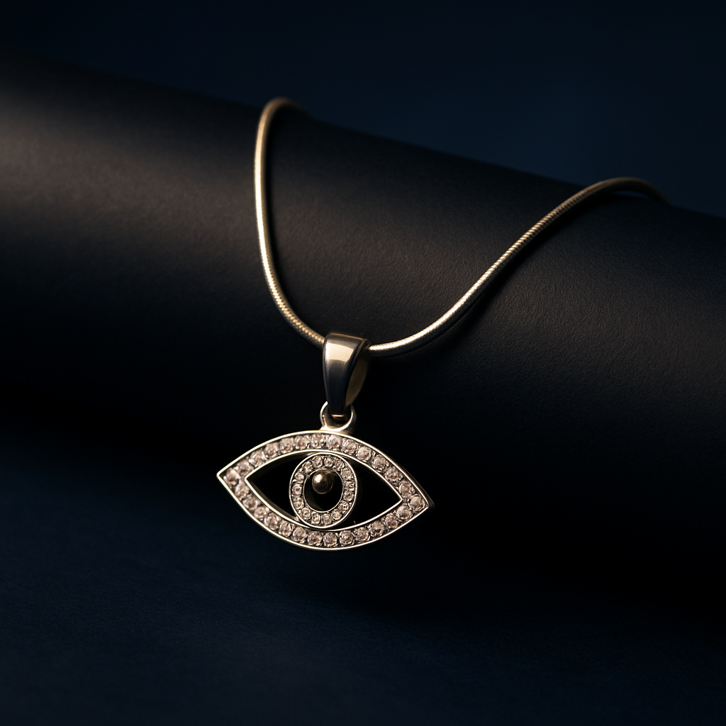 Evil Eye Charm – Silver Guardian Necklace