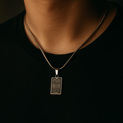 Hebrew Blessing Pendant – Faith & Protection Necklace