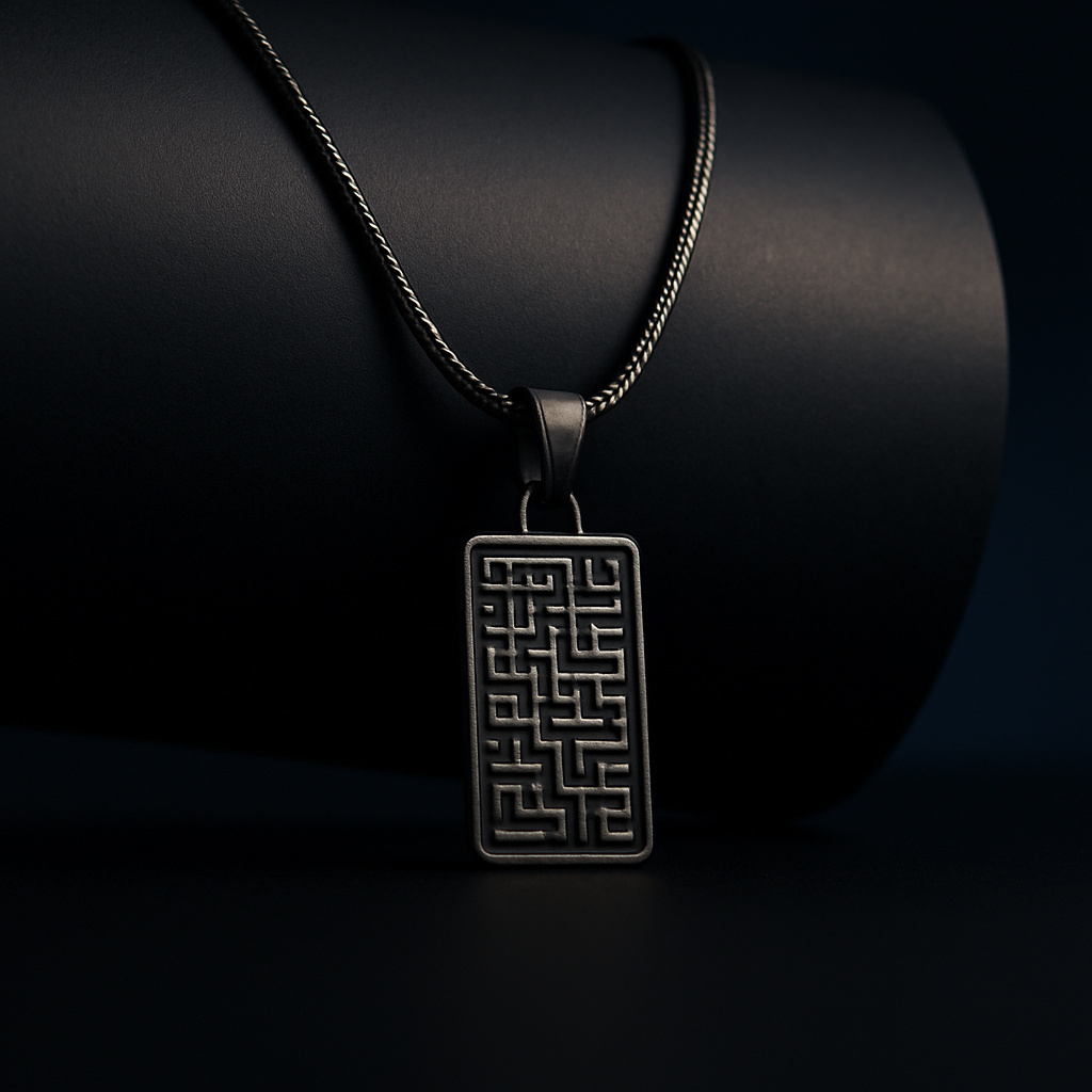 Hebrew Blessing Pendant – Faith & Protection Necklace