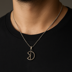 Abstract Symbol Pendant – Bold Minimalist Necklace