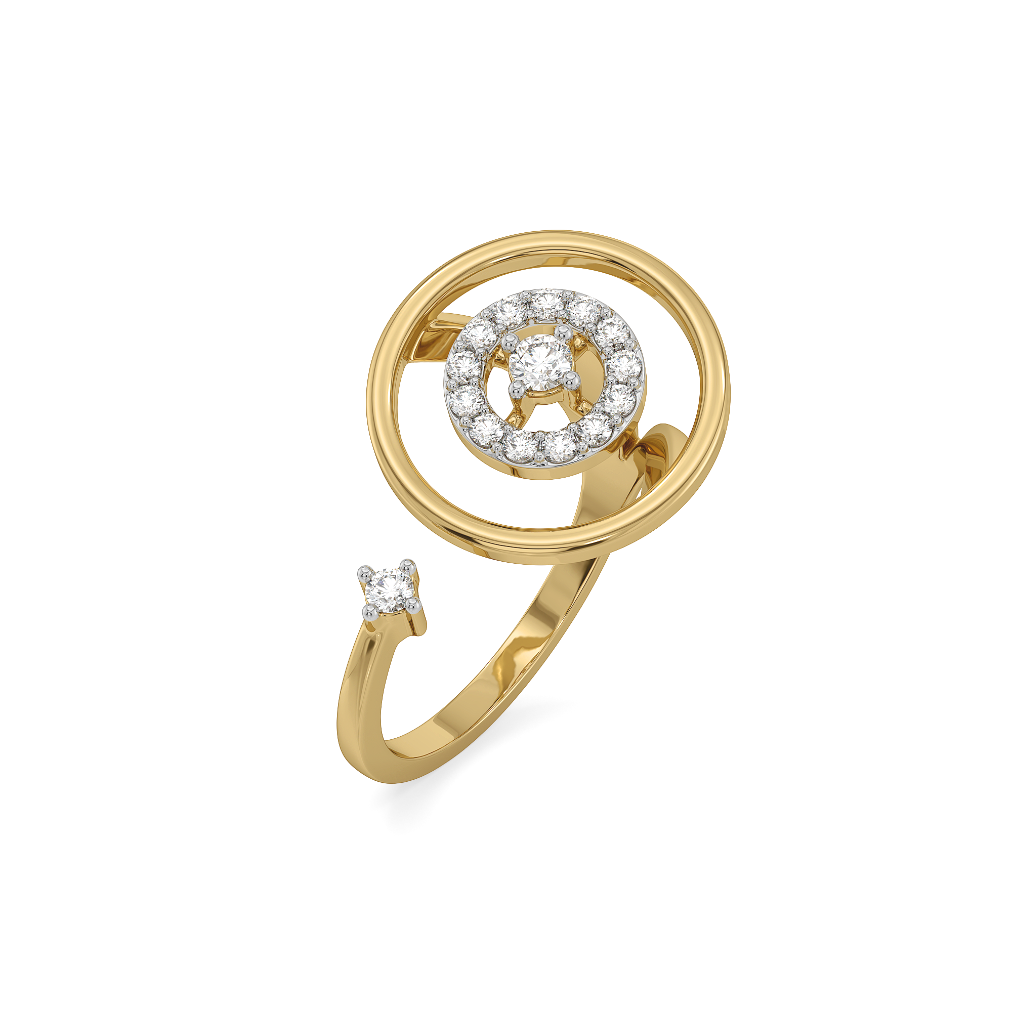 Circle of Dazzle - Lab Diamond Cocktail Ring Main image