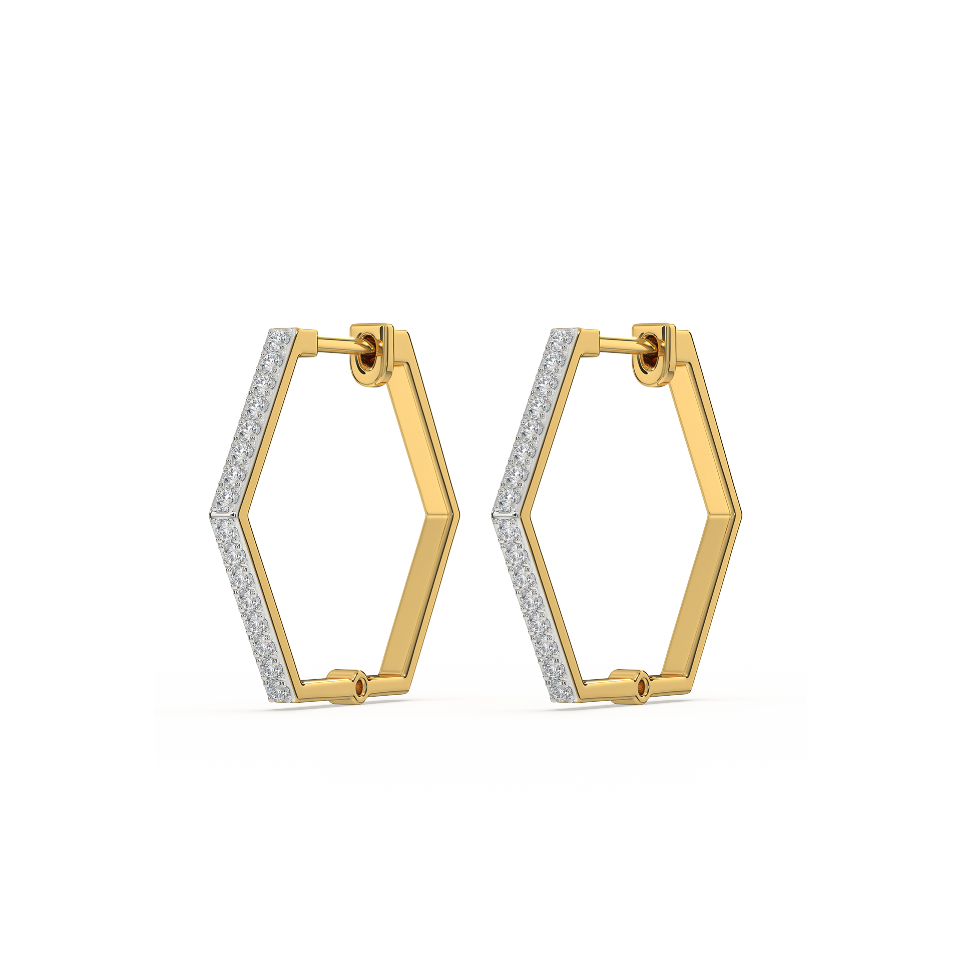 Classic Huggies - Lab Diamond  Earrings