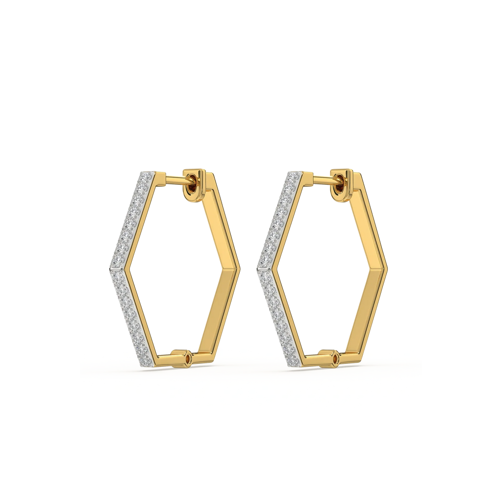 Classic Huggies - Lab Diamond  Earrings