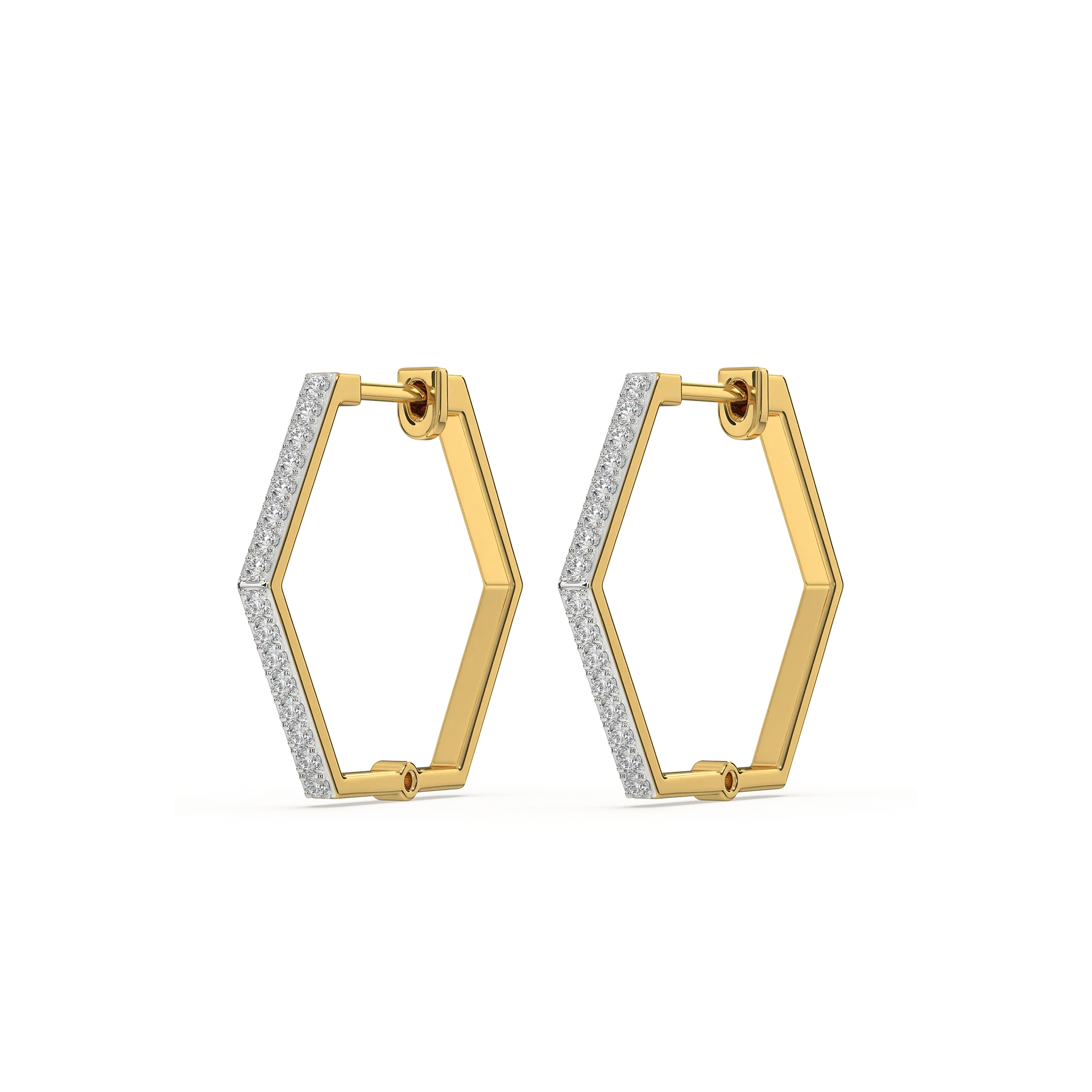 Classic Huggies - Lab Diamond  Earrings Main image