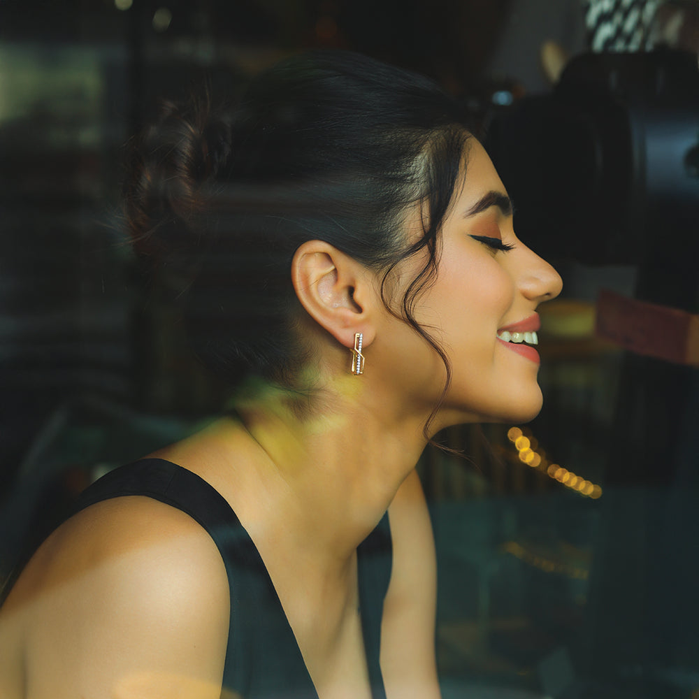 Classic Snug Huggies - Lab Diamond Earrings