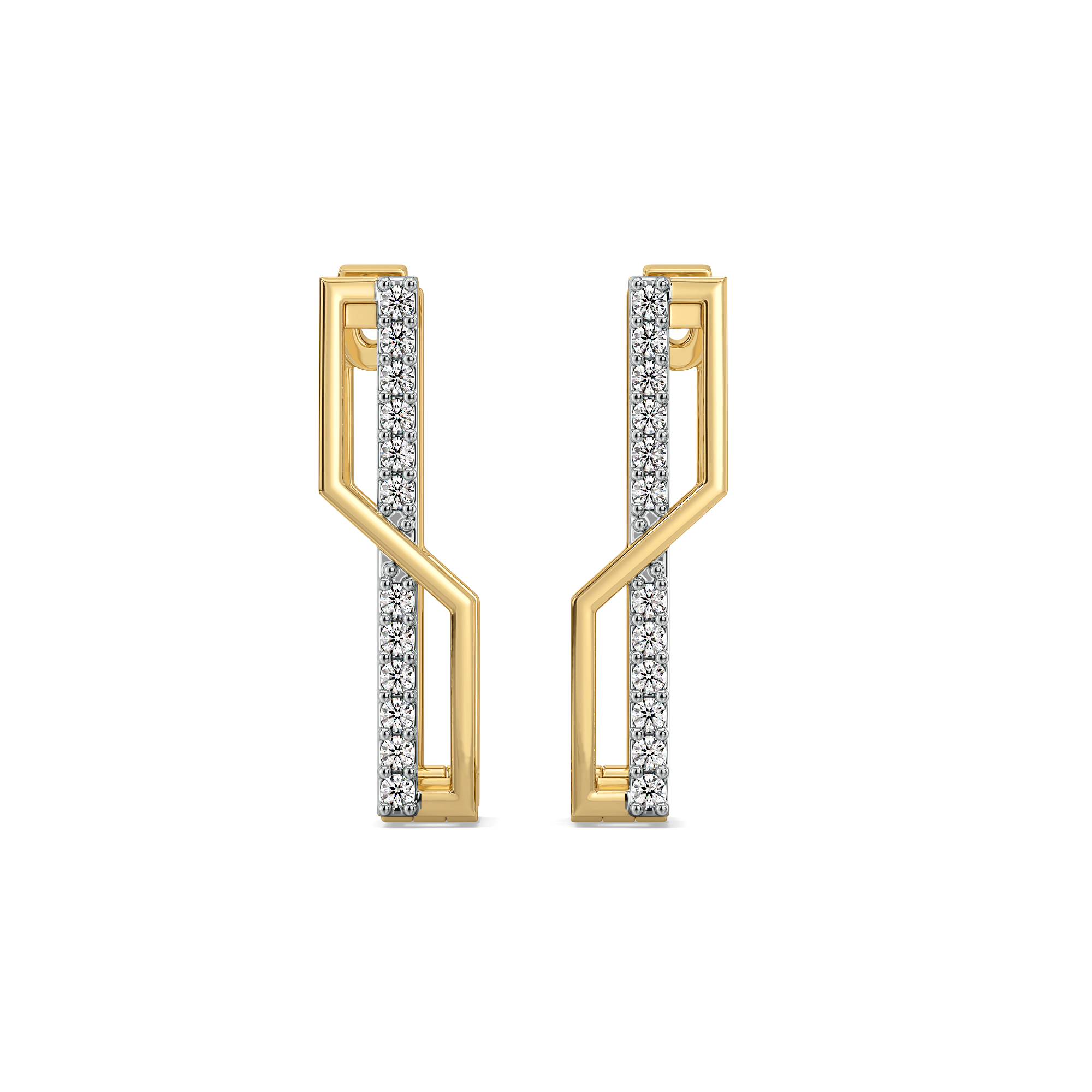 Classic Snug Huggies - Lab Diamond Earrings