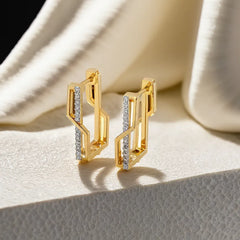 Classic Snug Huggies - Lab Diamond Earrings