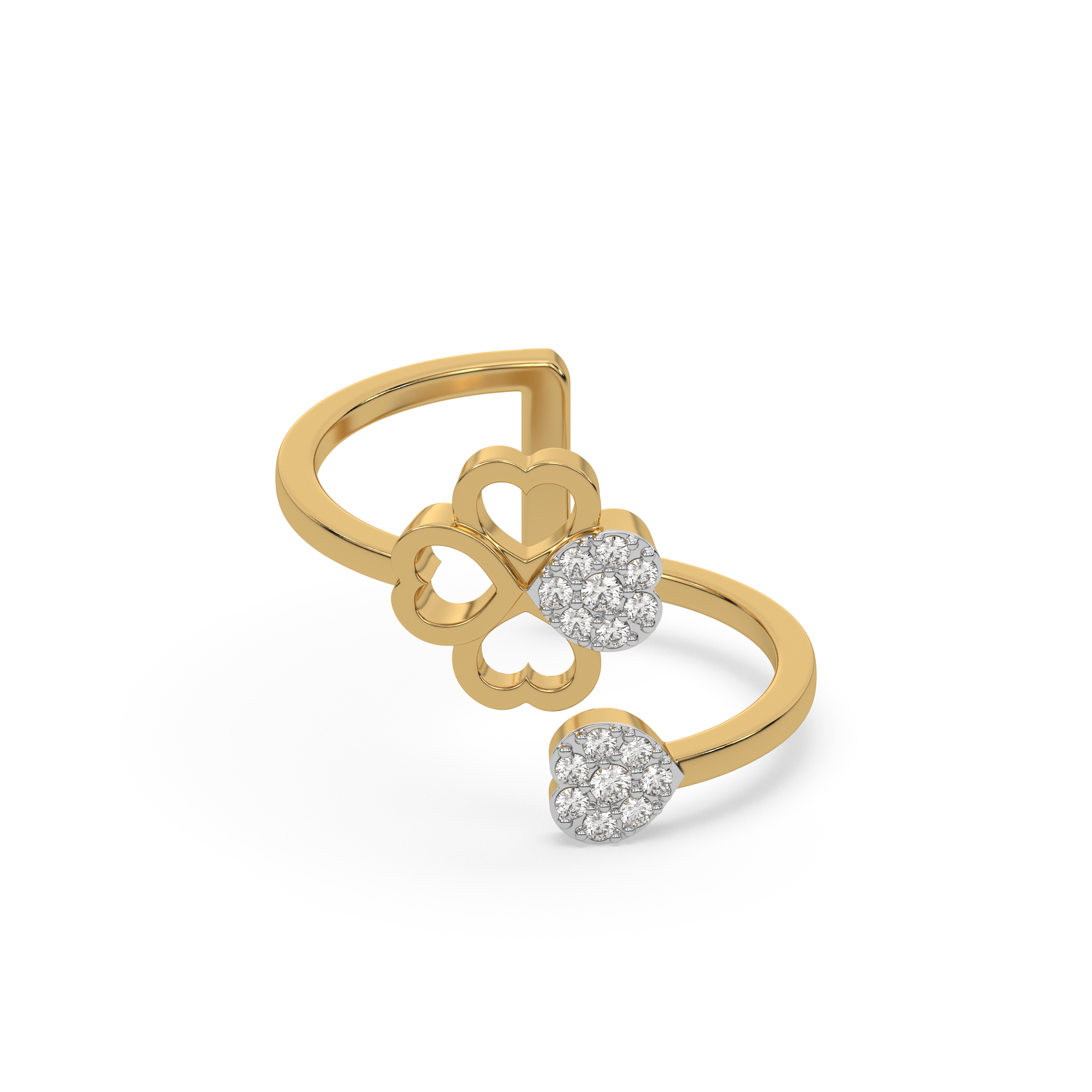 Clover Luxe - Lab Diamond Open Top Ring Main image