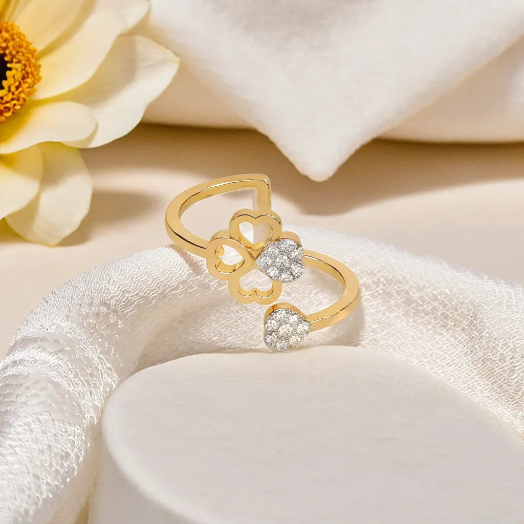 Clover Luxe - Lab Diamond Open Top Ring