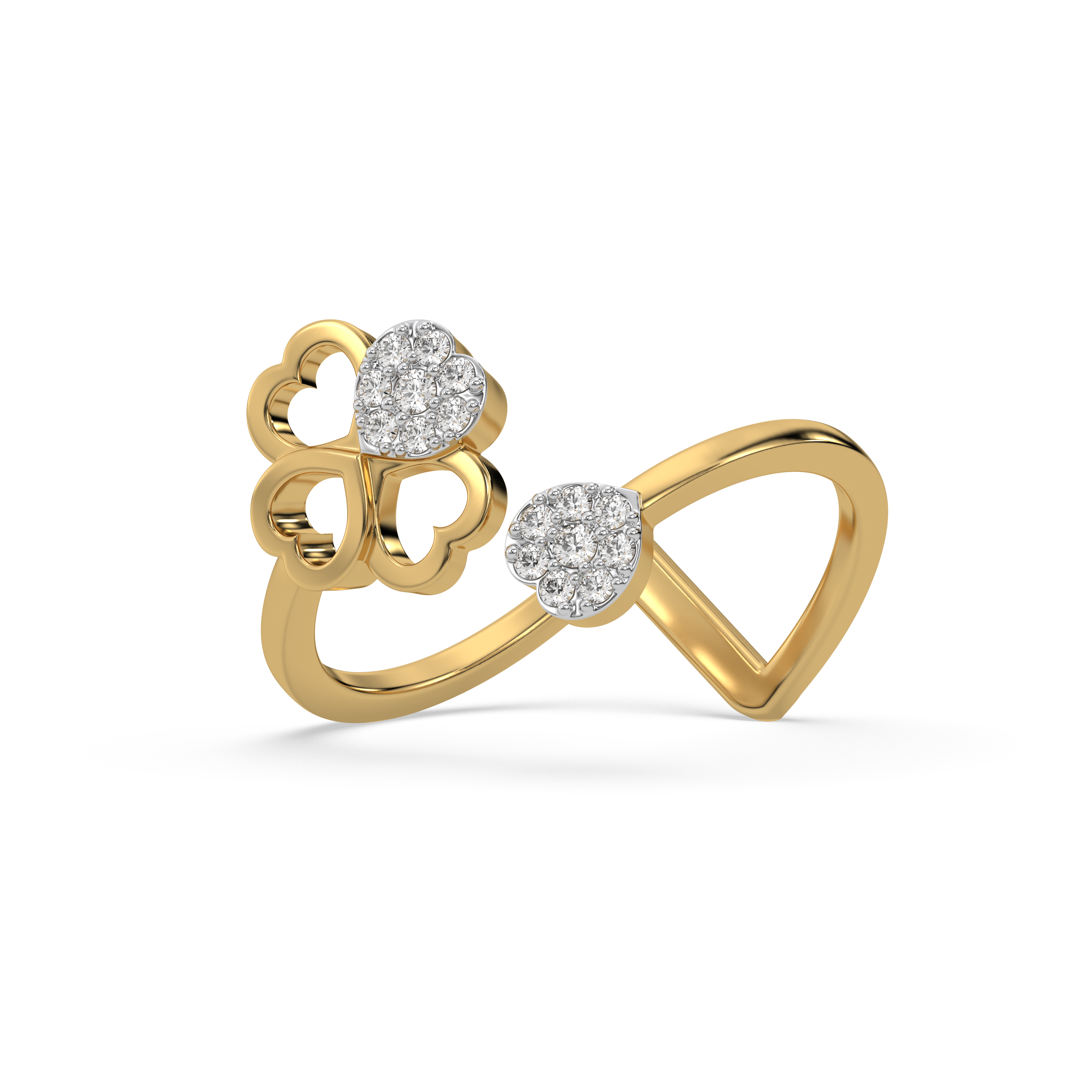 Clover Luxe - Lab Diamond Open Top Ring