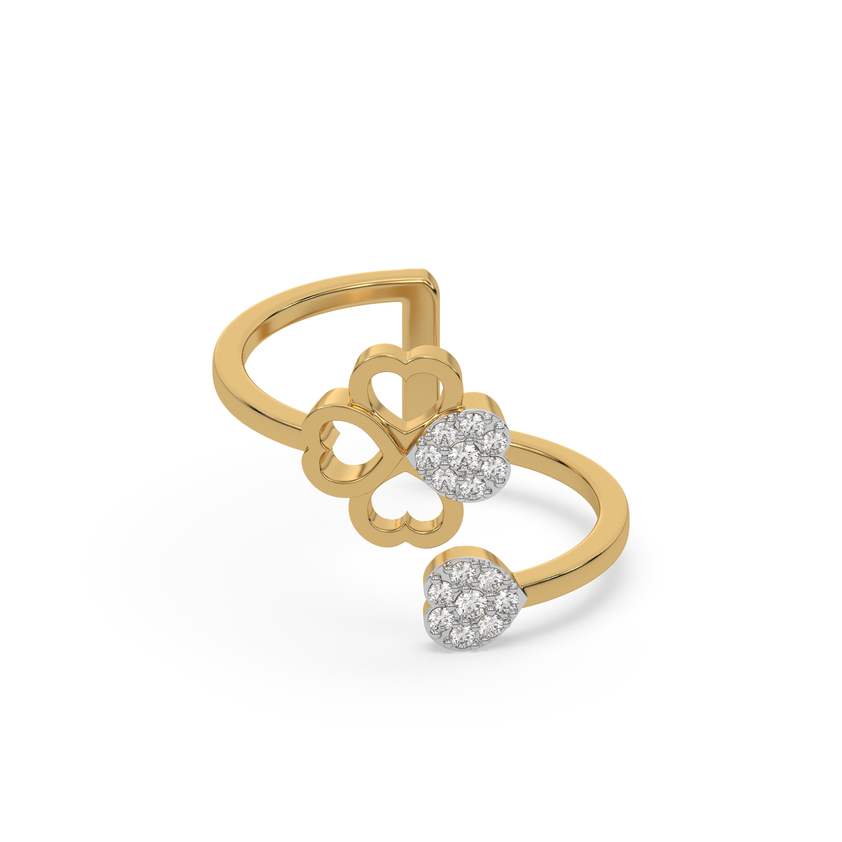 Clover Luxe - Lab Diamond Open Top Ring