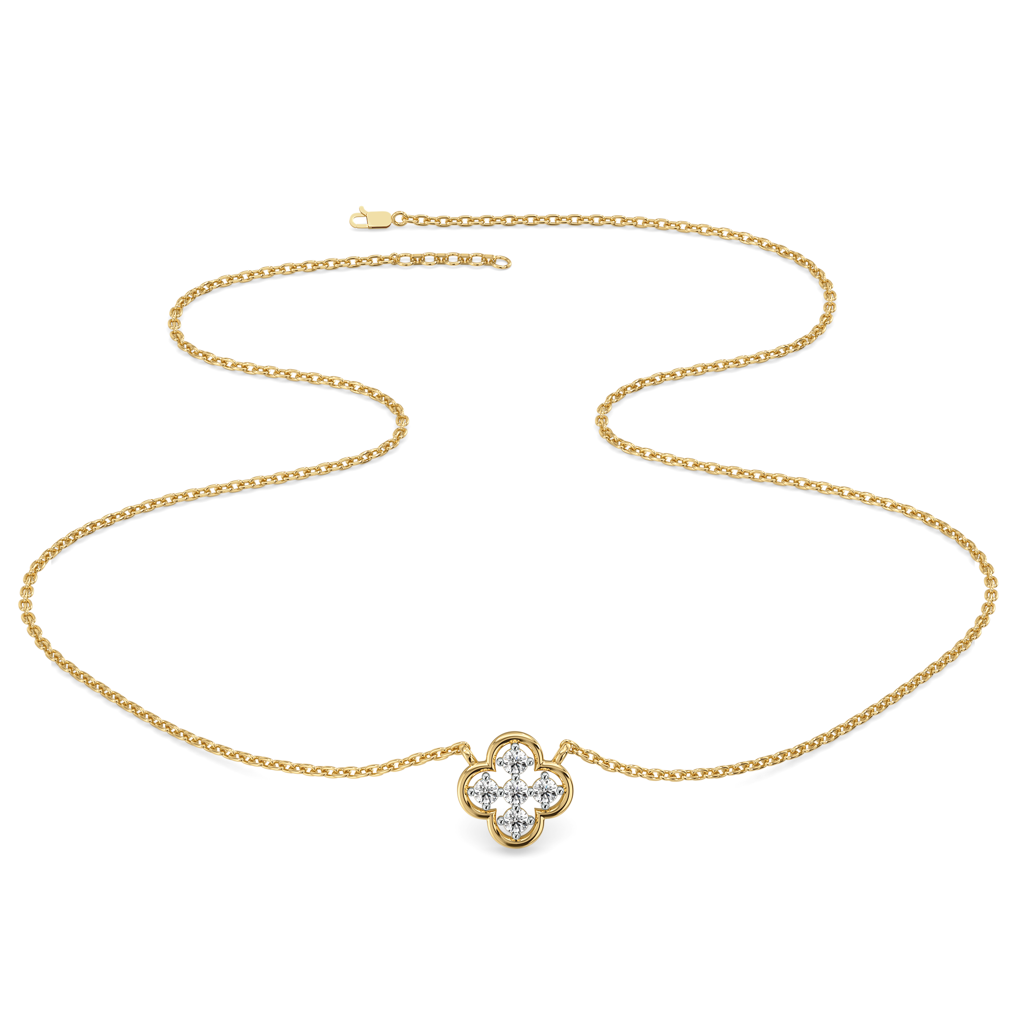 Clover - Lab Diamond Pendant Necklace
