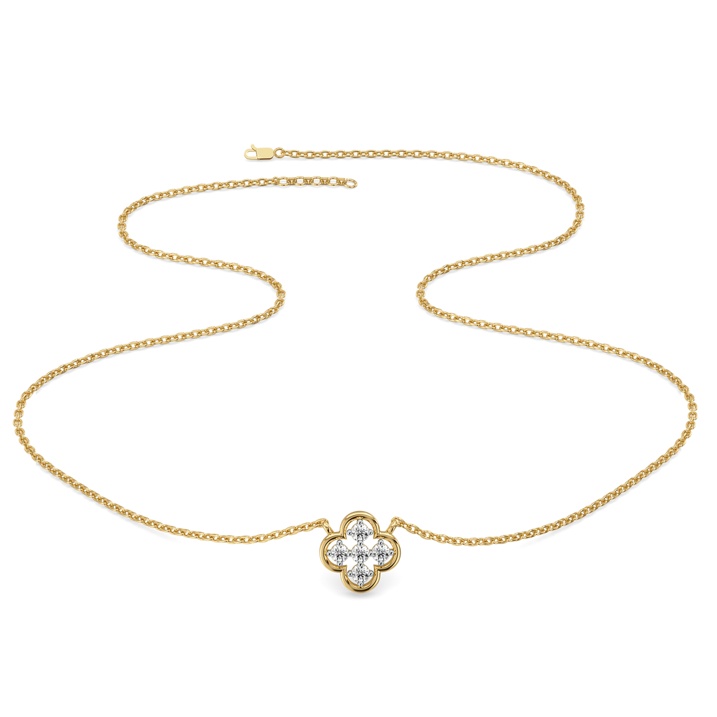 Clover - Lab Diamond Pendant Necklace