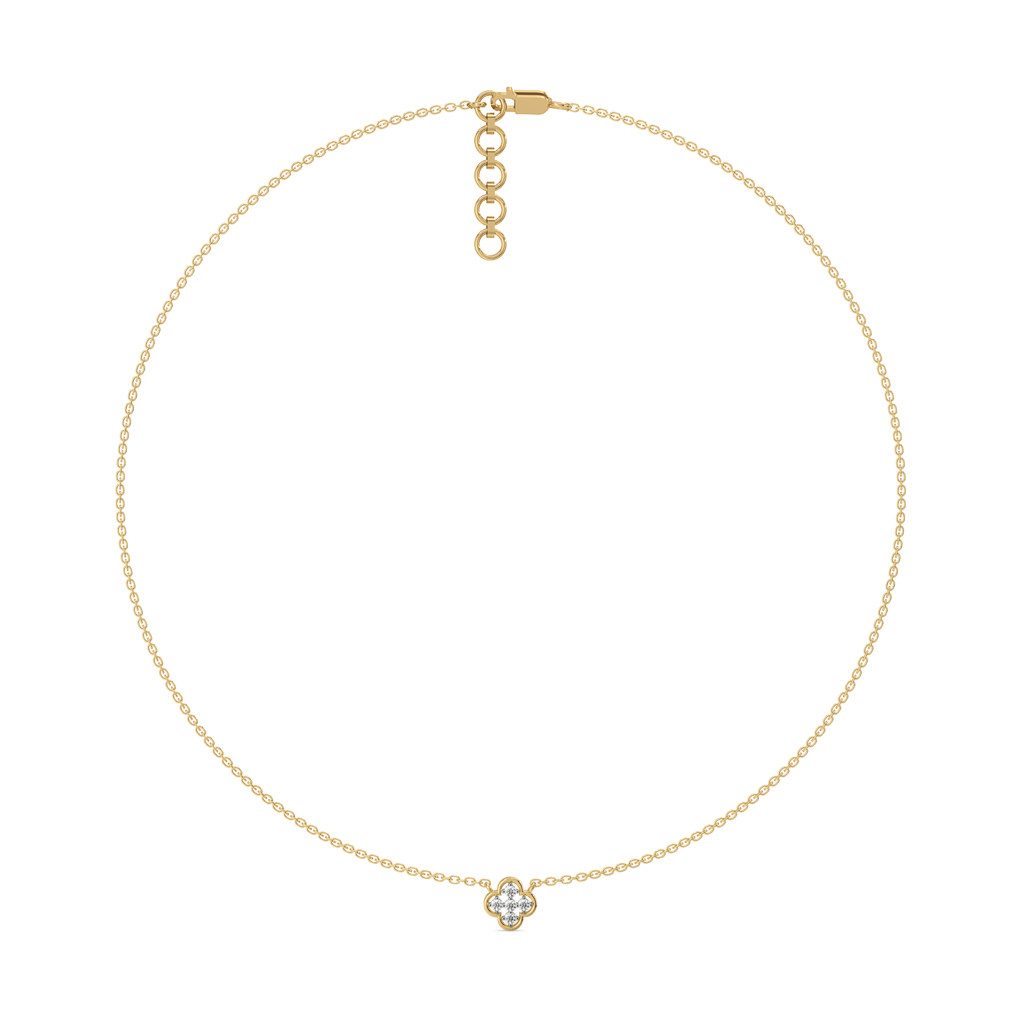 Clover - Lab Diamond Pendant Necklace